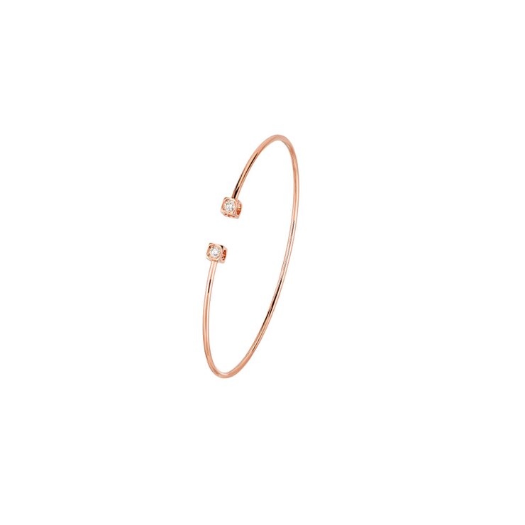 dinh van armband in rosé goud 18kt met briljant van 0,14 karaat