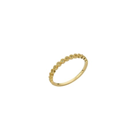 Atelier P. ring in geel goud 18kt met saffier