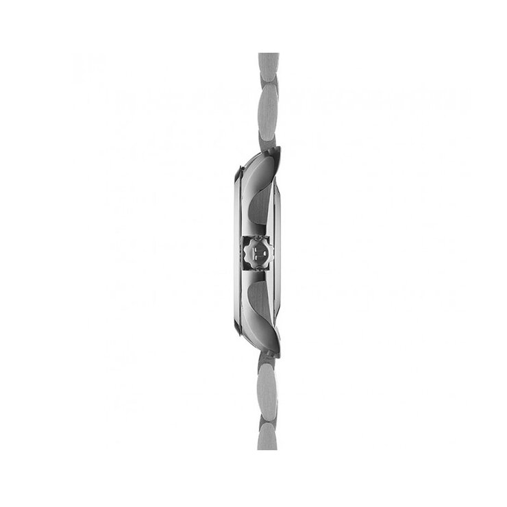Tissot horloge met een kast in staal, met een wijzerplaat in het zwart en een diameter van 39 mm