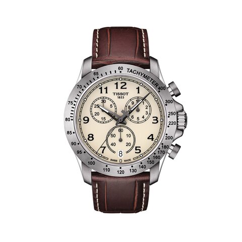 Tissot horloge met een kast in staal, met een wijzerplaat in het beige en een diameter van 42.5 mm