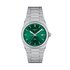 Tissot horloge met een kast in staal, met een wijzerplaat in het groen en een diameter van 35 mm - thumb
