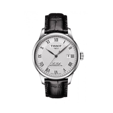 Tissot horloge met een kast in staal, met een wijzerplaat in het zilver en een diameter van 39.3 mm