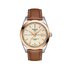 Tissot horloge met een kast in rosé goud op staal, met een wijzerplaat in het beige en een diameter van 40 mm - thumb