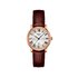 Tissot horloge met een kast in rosé verguld, met een wijzerplaat in het zilver en een diameter van 30 mm - thumb