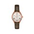 Tissot horloge met een kast in rosé verguld, met een wijzerplaat in het zilver en een diameter van 31 mm - thumb