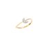 DoDo ring in geel goud 18kt met briljant van 0,06 karaat - thumb