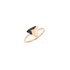 DoDo ring in rosé goud 9kt met zwarte briljant van 0,06 karaat - thumb