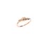 DoDo ring in rosé goud 9kt met bruine briljant van 0,03 karaat - thumb