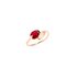 DoDo ring in rosé goud 9kt met email - thumb