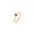 Casteur by Casteur ring in geel goud 18kt met robijn omringd door briljanten van 0,07 karaat - thumb