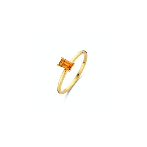 Casteur by Casteur ring in geel goud 18kt met quartz citrien