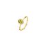 Casteur by Casteur ring in geel goud 18kt met peridoot omringd door briljanten van 0,18 karaat - thumb