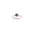 Burato Gioilelli ring in rosé goud 18kt met zwarte briljant van 0,10 karaat - thumb