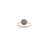 Burato Gioilelli ring in rosé goud 18kt met bruine briljant van 0,19 karaat - thumb