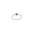 Burato Gioilelli ring in rosé goud 18kt met zwarte briljant van 0,04 karaat - thumb