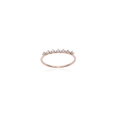 Burato Gioilelli ring in rosé goud 18kt met briljant van 0,14 karaat