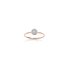 Burato Gioilelli ring in rosé goud 18kt met briljant van 0,10 karaat - thumb