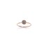 Burato Gioilelli ring in rosé goud 18kt met bruine briljant van 0,10 karaat - thumb