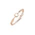 Bigli armband in rosé goud 18kt met briljant van 0,33 karaat - thumb