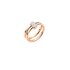 Pomellato ring in rosé goud 18kt met briljant van 0,09 karaat - thumb