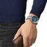 Tissot horloge met een kast in staal, met een wijzerplaat in het blauw en een diameter van 40 mm - thumb