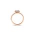 The Exclusive Collection verlovingsring in rosé goud 18kt met peervormige diamant van 0,41 karaat als hoofdsteen omringd door briljanten van 0,40 karaat - thumb