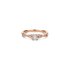 The Exclusive Collection verlovingsring in rosé goud 18kt met briljant (ronde diamant) van 0,25 karaat als hoofdsteen omringd door briljanten van 0,10 karaat - thumb
