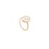 Marco Bicego ring in geel goud 18kt met parelmoer omringd door briljanten van 0,08 karaat - thumb