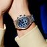 Ebel horloge met een kast in staal, met een wijzerplaat in het blauw en een diameter van 44 - thumb