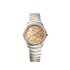 Ebel horloge met een kast in geel goud op staal, met een wijzerplaat in het parelmoer met  briljant en een diameter van 33 mm - thumb
