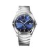 Ebel horloge met een kast in staal, met een wijzerplaat in het blauw en een diameter van 42 - thumb