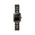 CHANEL horloge met een kast in staal met coating van geel goud (0,1 micron), met een wijzerplaat in het zwart en een diameter van 20 x 26 - thumb