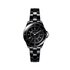 montre CHANEL avec un boîtier en céramique, un cadran noir et un diamètre de 33 - thumb