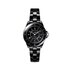 CHANEL horloge met een kast in keramiek, met een wijzerplaat in het zwart en een diameter van 33 - thumb