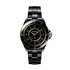 CHANEL horloge met een kast in keramiek, met een wijzerplaat in het zwart en een diameter van 38 mm - thumb