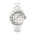 CHANEL horloge met een kast in keramiek, met een wijzerplaat in het wit en een diameter van 38 - thumb