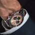 Breitling horloge met een kast in staal, met een wijzerplaat in het rosé en een diameter van 43 - thumb