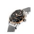 montre Breitling avec un boîtier en or rose sur acier, un cadran noir et un diamètre de 44 - thumb