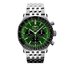 montre Breitling avec un boîtier en acier, un cadran vert et un diamètre de 46 mm - thumb