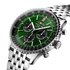 montre Breitling avec un boîtier en acier, un cadran vert et un diamètre de 46 mm - thumb