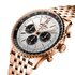 Breitling horloge met een kast in rosé goud, met een wijzerplaat in het zilver en een diameter van 46 - thumb