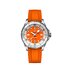 Breitling horloge met een kast in staal, met een wijzerplaat in het oranje en een diameter van 36 mm - thumb