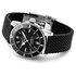 montre Breitling avec un boîtier en acier, un cadran noir et un diamètre de 42 mm - thumb