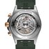 Breitling horloge met een kast in rosé goud op staal, met een wijzerplaat in het groen en een diameter van 42 - thumb
