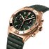 montre Breitling avec un boîtier en or rose, un cadran vert et un diamètre de 42 mm - thumb