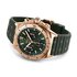 montre Breitling avec un boîtier en or rose, un cadran vert et un diamètre de 42 mm - thumb