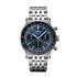 Breitling horloge met een kast in staal, met een wijzerplaat in het blauw en een diameter van 41 - thumb