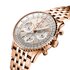 Breitling horloge met een kast in rosé goud, met een wijzerplaat in het zilver en een diameter van 41 mm - thumb
