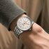 Breitling horloge met een kast in staal, met een wijzerplaat in het beige en een diameter van 36 - thumb