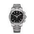 montre Breitling avec un boîtier en acier, un cadran noir et un diamètre de 42 mm - thumb